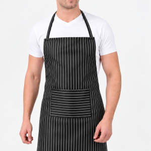 APRON Grey on Black