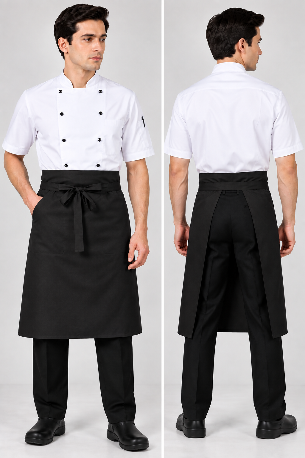 Service Plain Apron Black